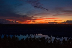 Fool-Hollow-Lake-at-sunset-by-Mike-Shubic