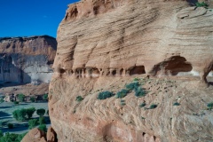 Holes-in-cliff-Canyon-De-Chelly