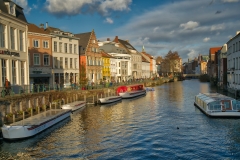 Ghent-canel-nearing-sunset