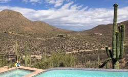 Pool view from Blue Agave B&B