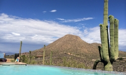 Pool view at Tucson B&B