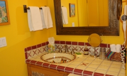 bathroom at Blue Agave B&B