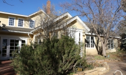 Ranch House from below at Blue Lake Ranch