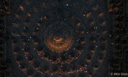 Borobudur Temple looking down