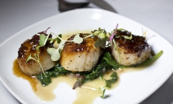 Cafe Monarch scallops