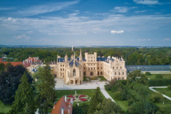 Lednice-chateau-aerial Lednice-chateau-aerial