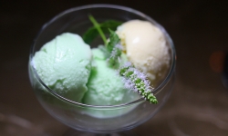 Dominiques's herb infused ice cream