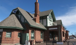 Train station in Flagstaff Train station in Flagstaff