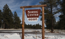 Flagstaff Nordic Center sign