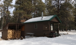 Cabin at Nordic Center Flagstaff