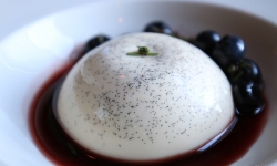 Panna Cotta dessert at The Mansion Restaurant Panna Cotta dessert at The Mansion Restaurant