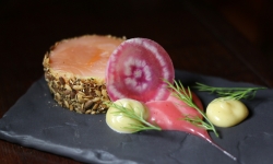 Trout at Juuri Restaurant in Finland Trout at Juuri Restaurant in Finland