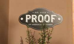 Proof restaurant sign