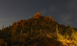 Four Seasons Scottsdale butte at night