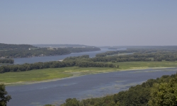 Mississippi River view from Galena, IL