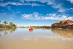 Canoes on the water