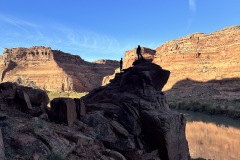 silhouette on the bluff