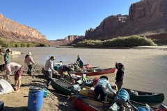 boarding the boats