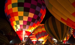 Balloons glowing