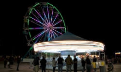 Amusement Rides at night