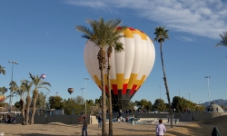 Balloon lands at Rotary Park Lake Havasu