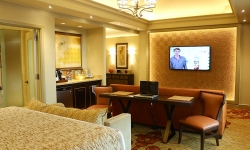 Suite entertianment area at L'auberge