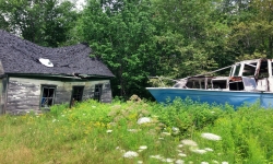 Old Boat and barn of Maine