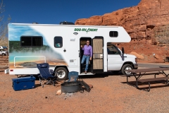 Mike-in-door-of-Cruise-America-RV-in-Monument-Valley