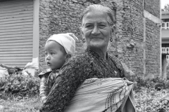 Grandma-and-baby-in-Nepal-BW