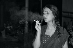 Woman-smoking-BW-2