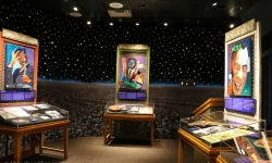 Artwork inside Gateway Blues Museum