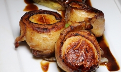 Bacon wrapped scallops at Jack Binion's Bacon wrapped scallops at Jack Binion's