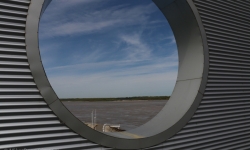 Looking at Mississippi River at Riverpark Museum Looking at Mississippi River at Riverpark Museum