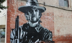 Clint Eastwood Mural in Clarksdale