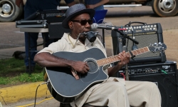Blues Musician at Juke Joint Festival in Clarksdale Blues Musician at Juke Joint Festival in Clarksdale