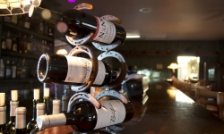 Wine bottles in bar at Ranch Bar and Grill