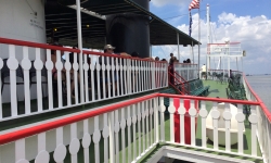 Steamboat Natchez deck