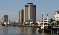 Steamboat Natchez on Mississippi River New Orleans