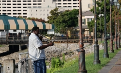 Trumpet player in New Orleans