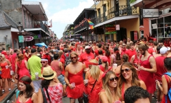 Red Dress Run New Orleans Bourbon Street Red Dress Run New Orleans Bourbon Street