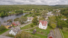 Sherbrooke Village aerial