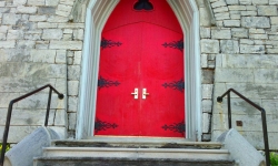 Church doors in Plattsburgh