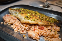 Fried-catfish-with-pistachios-rice-and-beans