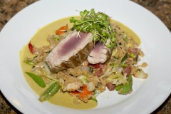 Grilled-Tuna-on-Asian-jambalaya