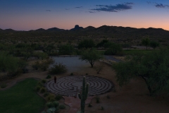 Labryinth-aerial-at-sunset-with-Vulture-Peak-©Mike-Shubic