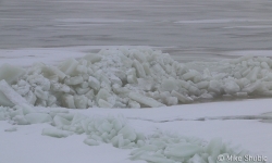 Frozen ice on Gulf of Bothnia