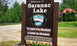 Saranac Lake sign Saranac Lake sign