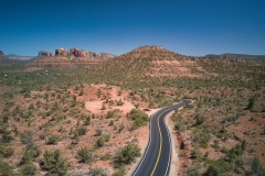 Sedona-curvy-road-through-landscape