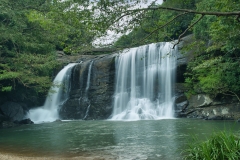 Waterfall-with-partly-sunny-sky