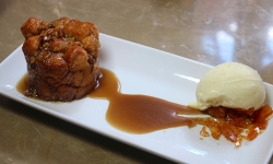 Praline Monkey Bread Pudding at Tableau restaurant Praline Monkey Bread Pudding at Tableau restaurant